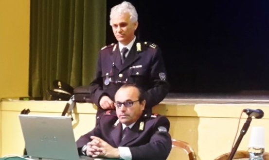 L'ispettore Daniele a San Severino con il collega Mario Perozzi
