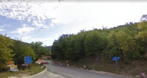 La frana che da anni si trova in questo stato proprio al confine dei Comuni di Cingoli e San Severino
