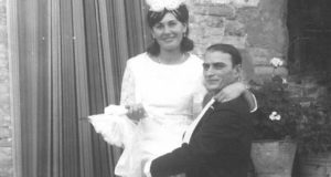 Ernesto e Chiara nel giorno del loro matrimonio (10 settembre 1967)