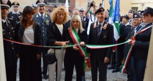 Inaugurazione della nuova sede dell'Associazione nazionale dei carabinieri: presente anche la vedova Piermanni