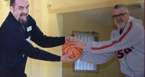 Il coach Cantani con il ds Grillo
