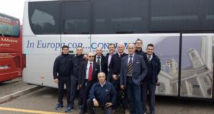 Operatori di Contram con il presidente Belardinelli