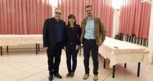 Marco Sabbatini (a destra) assieme a Debora Serracchiani e all'avvocato Claudio Cicconi