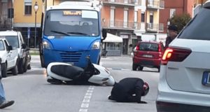 L'incidente in pieno centro