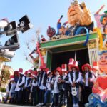 I bambini sui carri del Carnevale di Fano