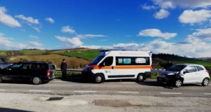 Le auto coinvolte nel tamponamento