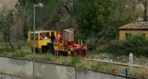Controlli alla ferrovia nei pressi della Casa di riposo