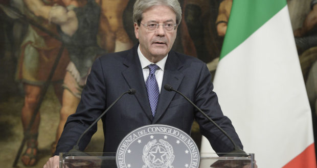 Il presidente del Consiglio, Paolo Gentiloni