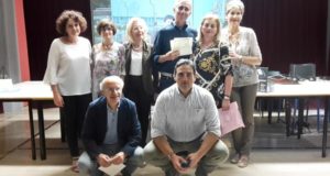 La foto dopo il saluto dei "pensionandi"