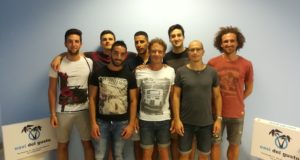 Mister Ruggeri con i nuovi arrivi