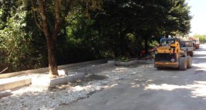 I lavori lungo via D'Alessandro