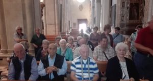 Alcuni dei partecipanti all'interno della Basilica di Loreto