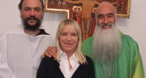 Il sindaco con Padre Pettinelli e con Padre Calletti