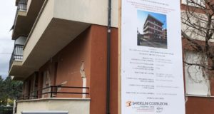 L'edificio interessato dal cantiere