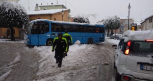 Disagi in centro per la neve