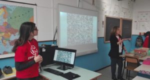 Uno degli incontri a scuola