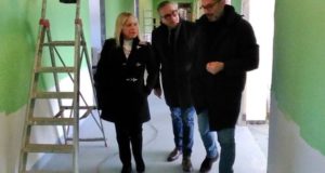 Il sopralluogo in ospedale