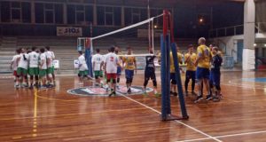 Squadre in campo al Palas di San Severino
