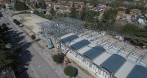 Il cantiere per la realizzazione del nuovo Itis