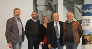 Il riconfermato presidente Renzo Leonori con i suoi più stretti collaboratori