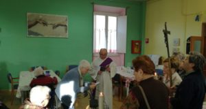 Un momento della Via crucis