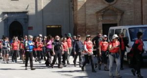 Il gruppo in partenza da San Domenico