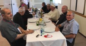 A tavola con il Pontefice