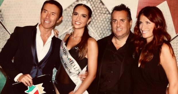 La nuova Miss Marche con Moscatelli, Gurini e Zingaretti