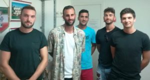 a sx a dx: Minnucci, Montanari, Dedja, Prioglio, Caracci