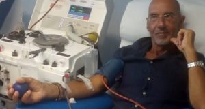 Alberto Giacomo Ranciaro dona il sangue per la centesima volta nella vita