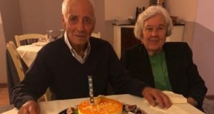 Pacifico Maurelli assieme alla moglie Maria Papa