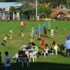 Un momento della festa allo stadio