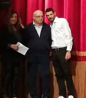 Raoul e Lorenzo Paciaroni al Feronia in occasione dell'inaugurazione del 30° anna accademico dell'Uteam