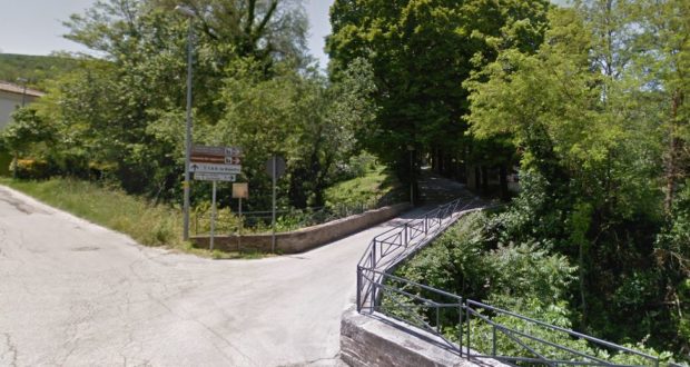 Il ponte all'inizio di via Cappuccini