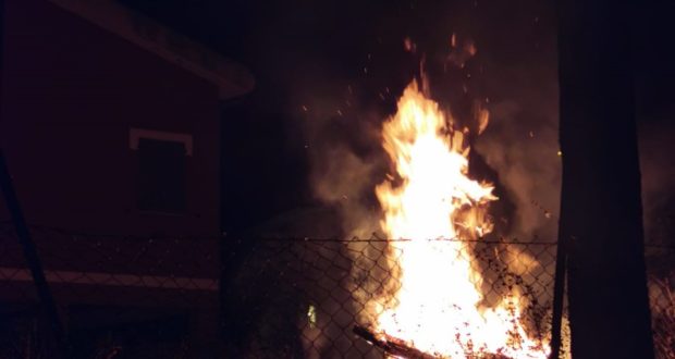 Il "focaraccio" di lunedì scorso