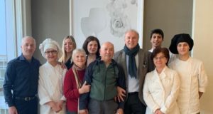 La famiglia Meschini e lo staff del ristorante "Da Piero"