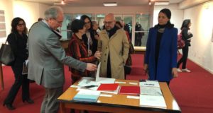 Al centro l'Ambasciatore italiano a Tunisi presente all'evento