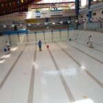 Piscina vuotata e ripulita