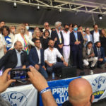 La Lega si è presentata a Macerata con Salvini, Acquaroli e Parcaroli