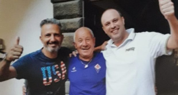 Pacifico Tarquini assieme ai fratelli Nicola e Massimiliano Sparvoli