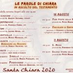 Il programma delle solennità per Santa Chiara