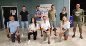 Il presidente Martini con lo staff tecnico
