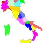 Mappa delle regioni italiane