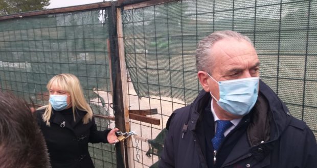Il sindaco e Legnini riaprono il cantiere Itis