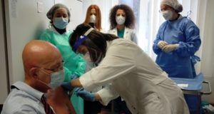 Il primo vaccino a San Severino