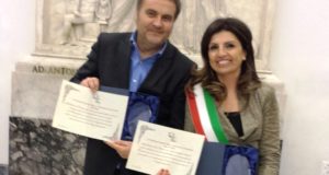Romina Cherubini e Fausto Pezzanesi a Roma per il Premio Chiara Lubich