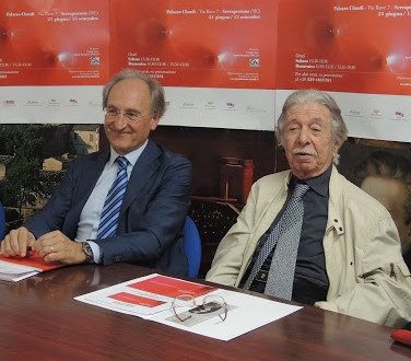Luciano Gregoretti con il presidente della Fondazione Claudi, prof. Massimo Ciambotti