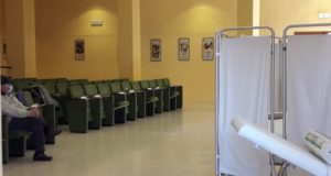 Vaccinazioni nella sala Italia