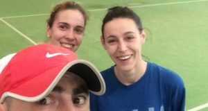 A destra Michela Cambiucci con Paolo Ticà e Giulia Pecchia