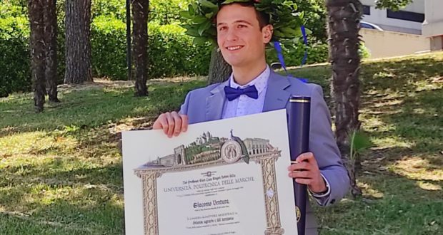 Il neodottore Giacomo Ventura